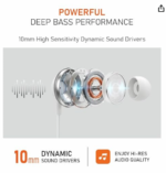 BOAT BASSHEADS 90C EARPHONE (WHITE) (1PCS) - Image 2