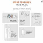 BOAT BASSHEADS 90C EARPHONE (WHITE) (1PCS) - Image 4