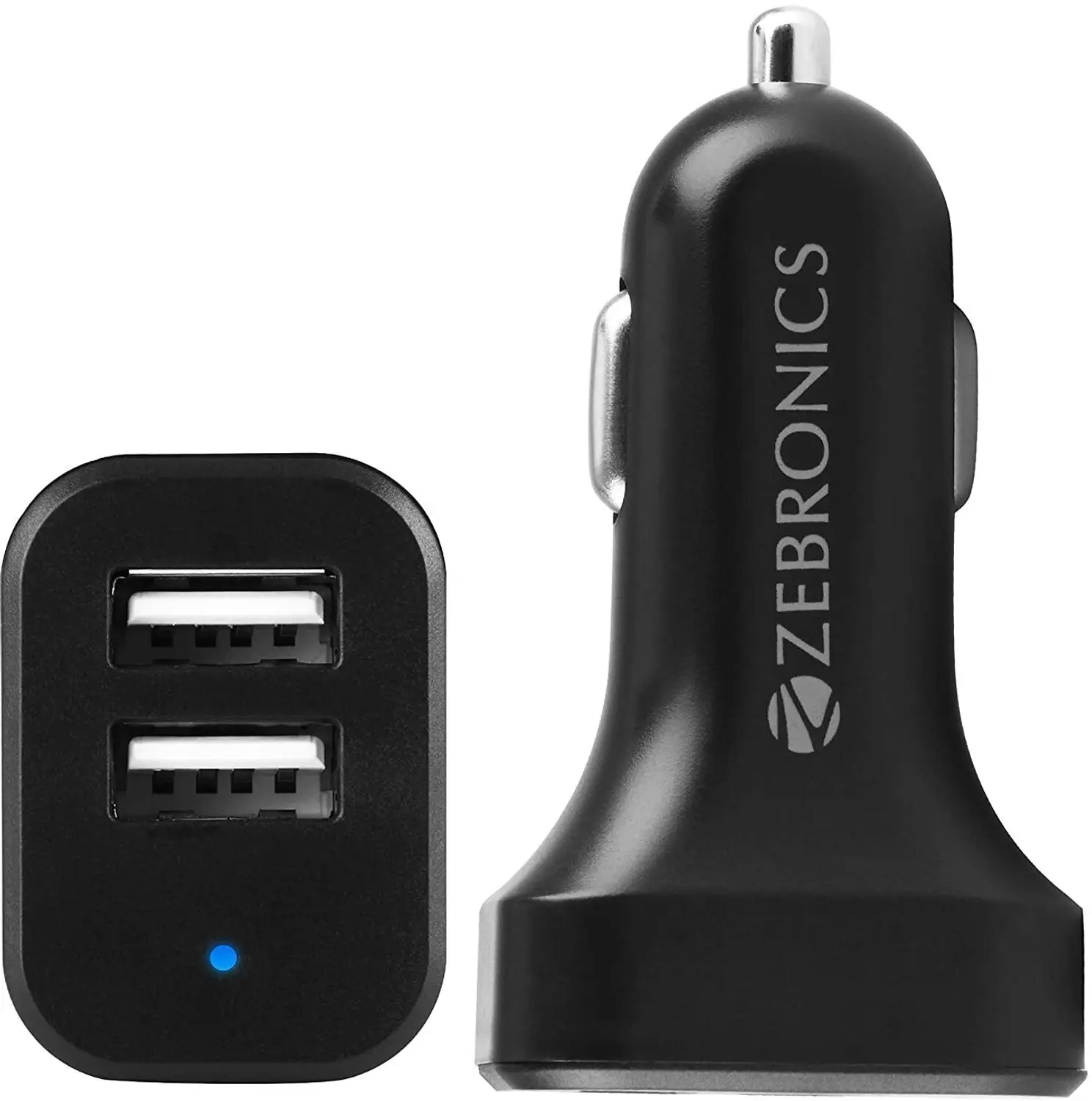 ZEBRONICS 2.1AMP CAR CHARGER WITH T-C CABLE CC242A3 ZEBRONICS 2.1AMP CAR CHARGER WITH T-C CABLE CC242A3 - Image 1